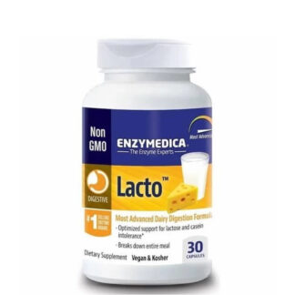 Enzymedica Lacto, 30 capsules - Helps relieve dairy intolerance