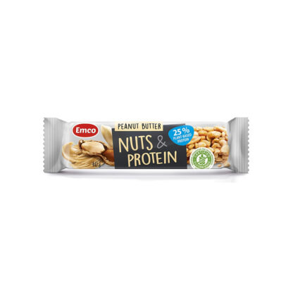 Emco Nuts & Protein Bar Peanut Butter Gluten Free 40g Halal - Gambar 2