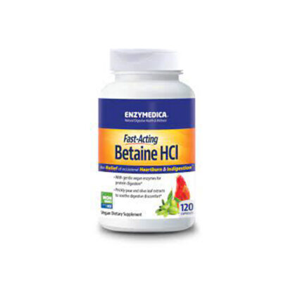 Enzymedica - Betaine HCl, 120 Capsules - Image 2