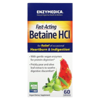 Enzymedica - Betaine HCI, 60 Capsules