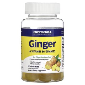 Enzymedica Ginger & Vitamin B6 Gummies