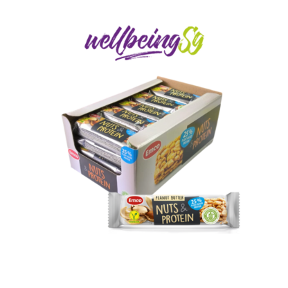 Emco Nuts & Protein Bar Peanut Butter Gluten Free 40g Halal (Box of 20) - 图片 2