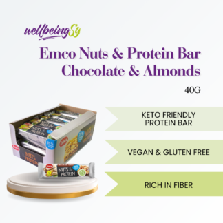 Emco Nuts & Protein Bar Chocolate & Almonds Gluten Free 40g Halal