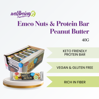 Emco Nuts & Protein Bar Peanut Butter Gluten Free 40g Halal